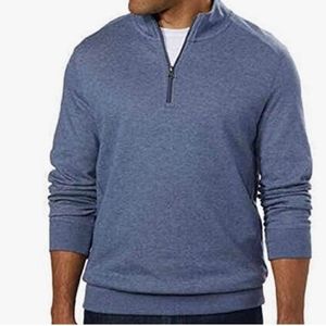 English Laundry Men's long sleeve zip up sweater size Large in Blue